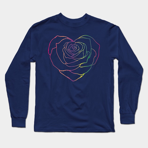 rose Long Sleeve T-Shirt by Soozy 